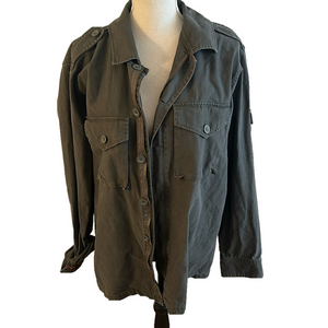 Aeropostale Miltary Army Jacket in Army Green Size Medium 100% Cotton